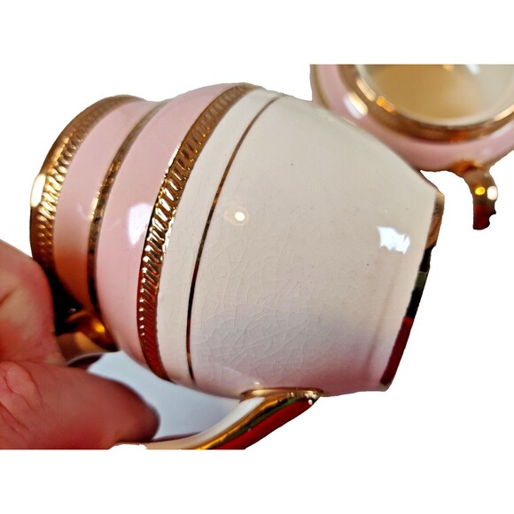 Vintage Sadler Sugar Bowl and Creamer Pitcher Made in Staffordshire, England Tea - Picture 9 of 12